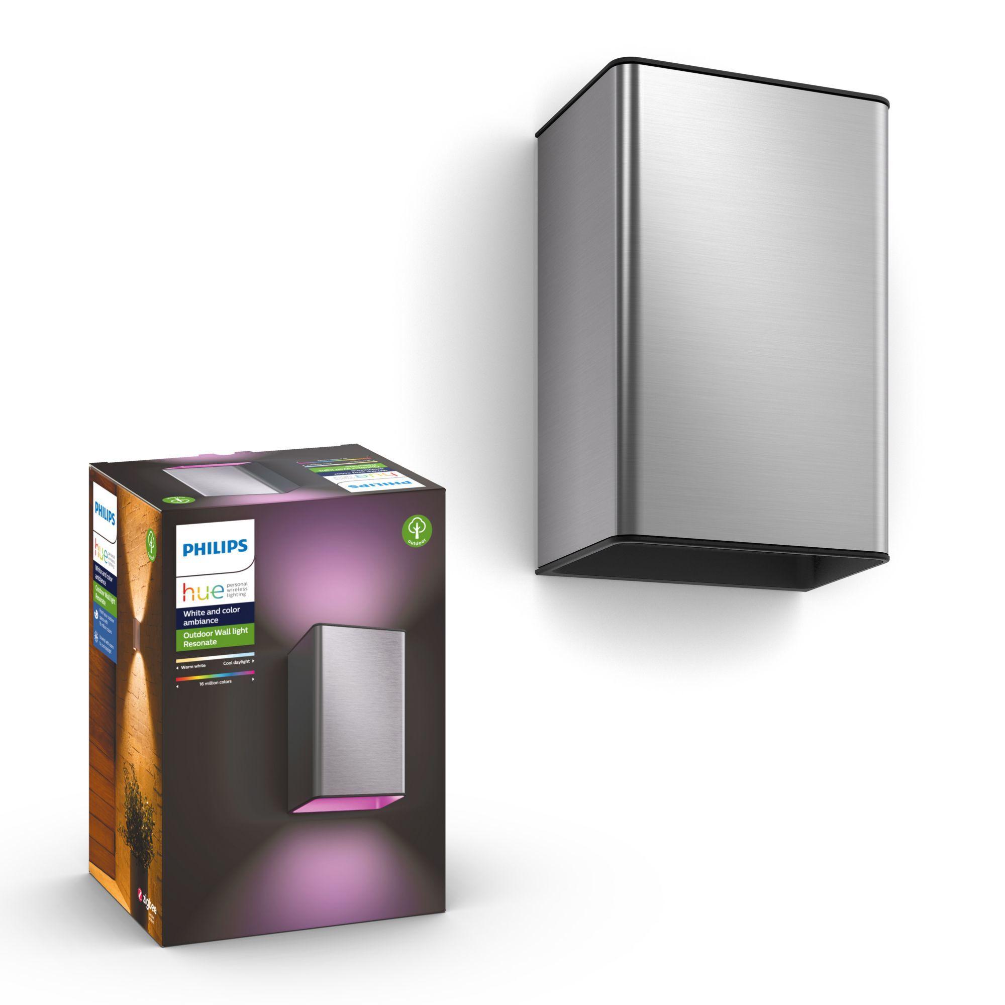 Candeeiro de Parede Exterior PHILIPS Hue Resonate (Aço inoxidável - Aço inoxidável) — miniatura 8