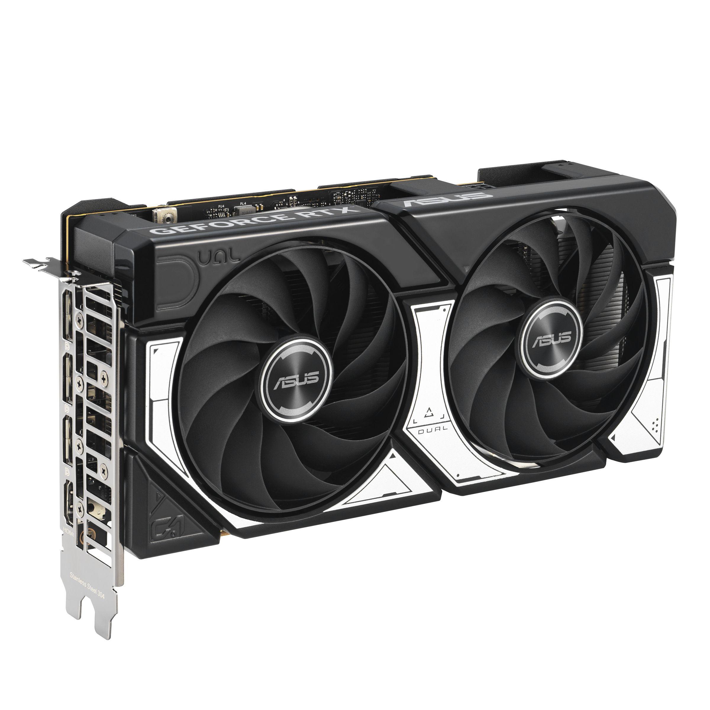 Placa Gráfica ASUS GeForce RTX 5060 Dual OC (GeForce RTX 5060 - 28 Gbit/s - 8 GB - Preto e Cinzento), miniatura 2