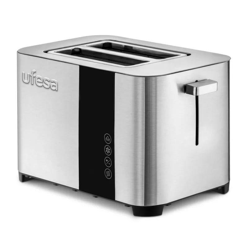 Torradeira UFESA Duo Delux (850 W - 2 fatias - 2 ranhuras longas - Preto e Inox)