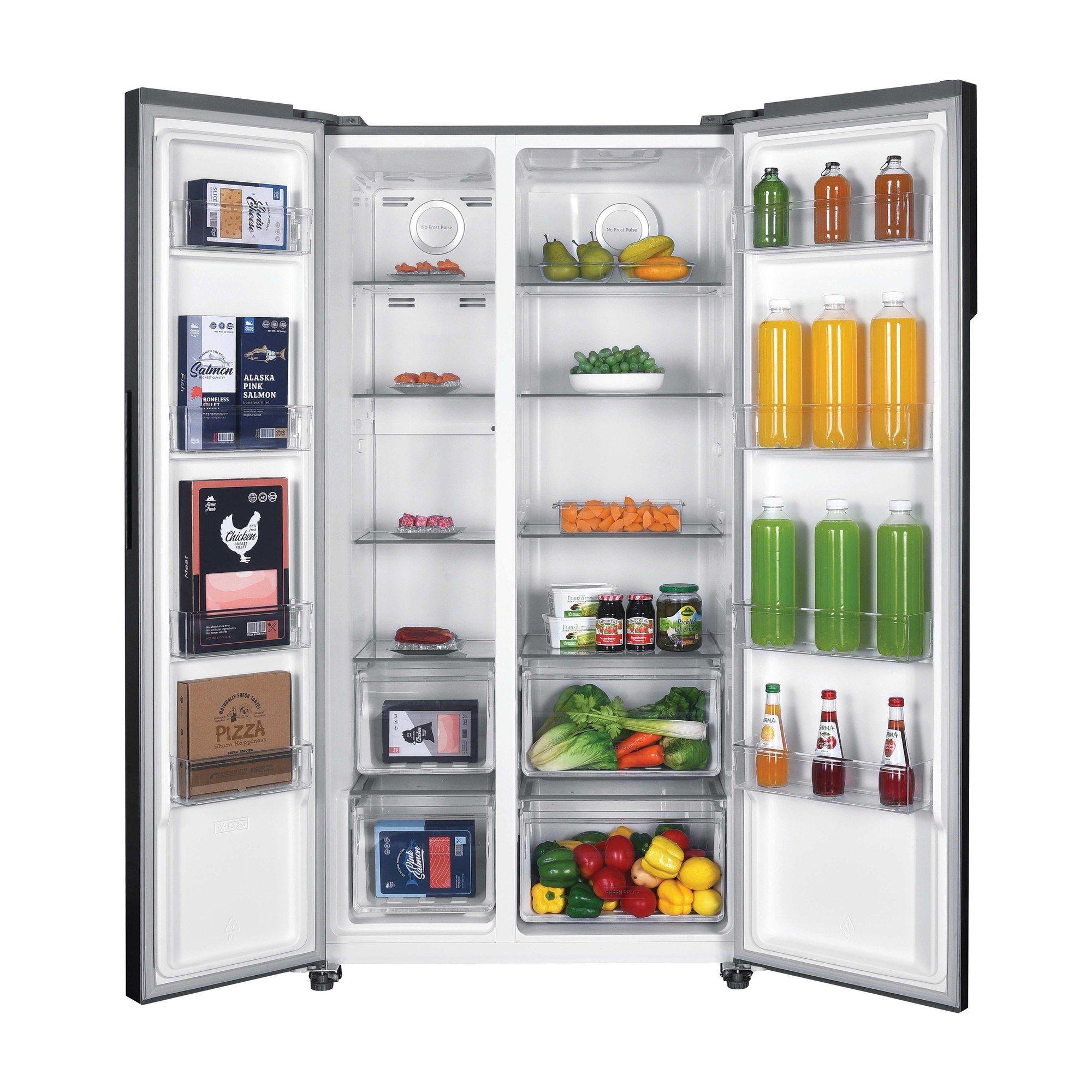 Frigorífico Americano Independente HOOVER HHSBSO6174DX (532 L - 177x91x67 cm - 177 cm - Inox), miniatura 2
