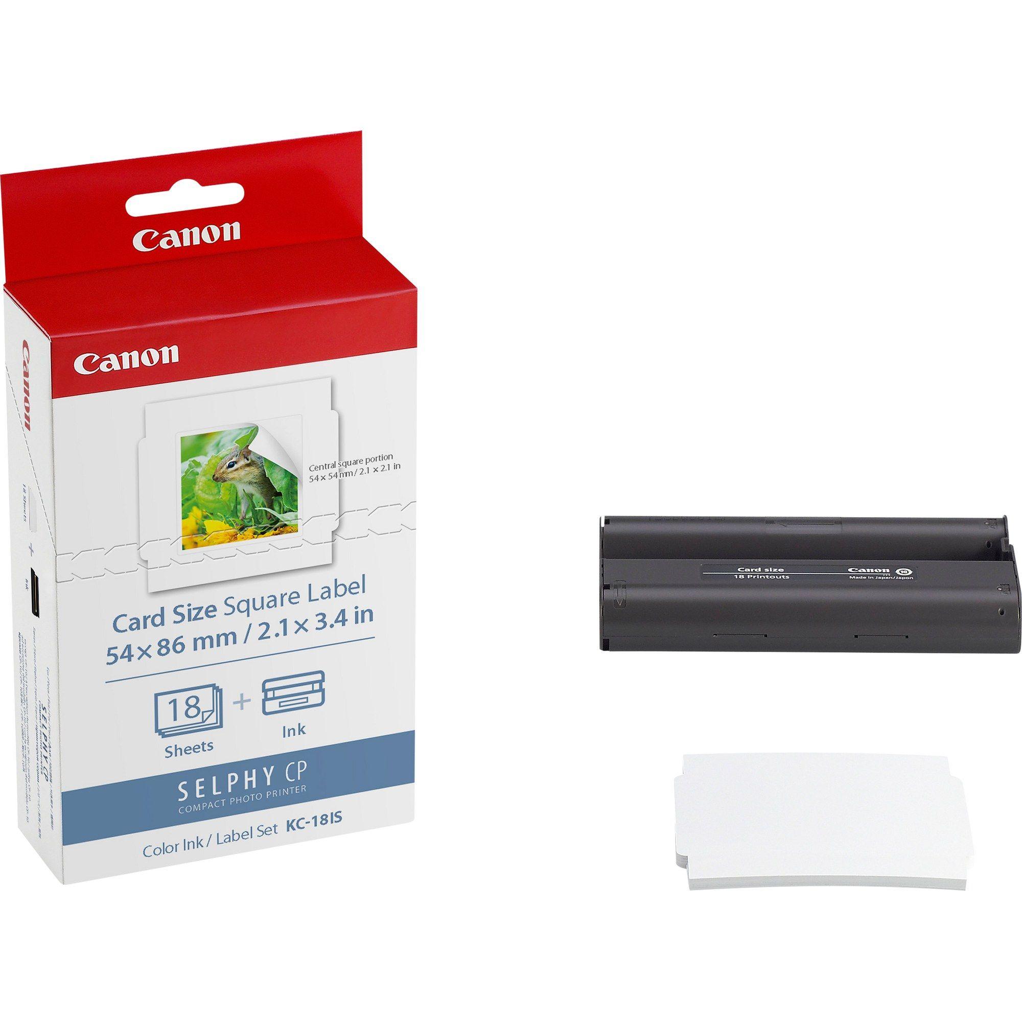 Papel Fotográfico Autocolante CANON KC-18IS (Branco)