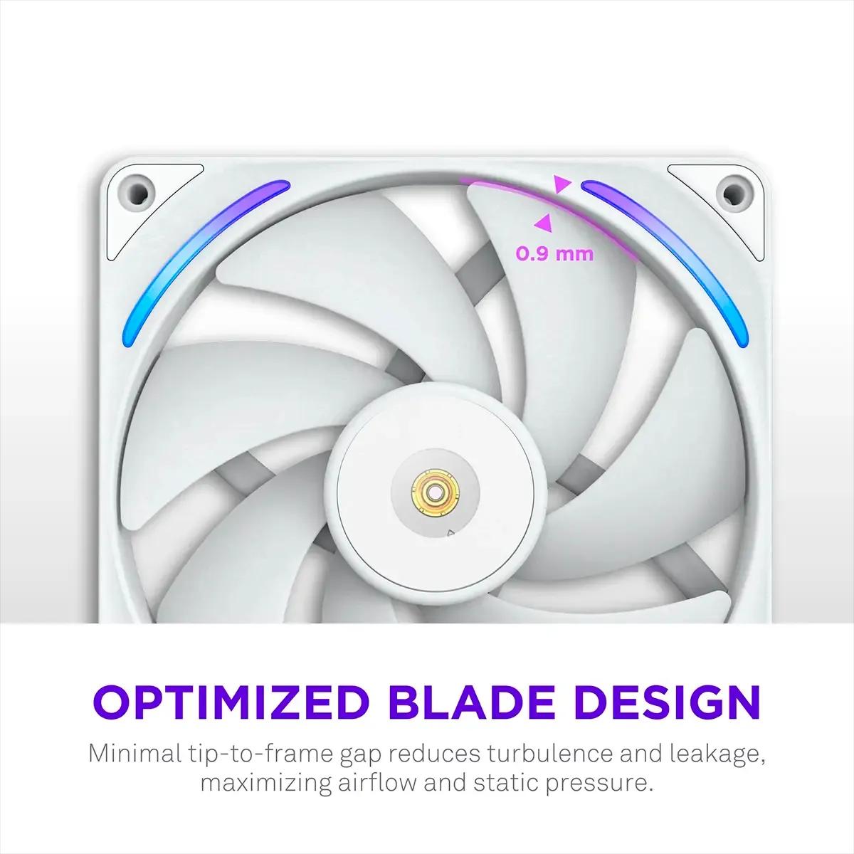 Ventoinha NZXT F280X Performance RGB (Branco) — miniatura 5