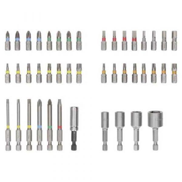 Conjunto de Pontas e Chaves de Copo BOSCH 2607017723 (Aço S2 modificado - Cinzento/Preto), miniatura 2