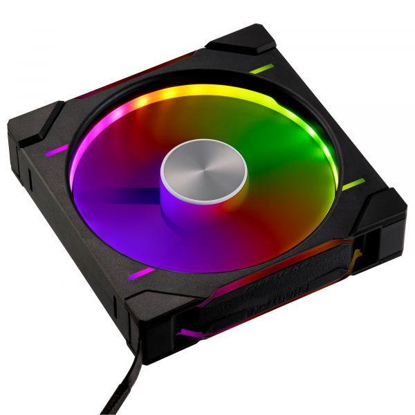 Ventoinha para Caixa PC PHANTEKS D30-140 PWM Regular DRGB (DRGB - 1,8 W - Preto) — miniatura 2