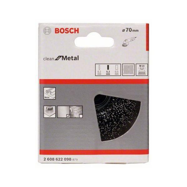 Escova de Copo Metálica BOSCH 1 Clean (Metal - 70 mm), miniatura 3