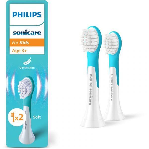 Cabeças de Substituição para Escova de Dentes PHILIPS Sonicare For Kids Mini 3+ HX6032/90 (Azul e Branco) — miniatura 3
