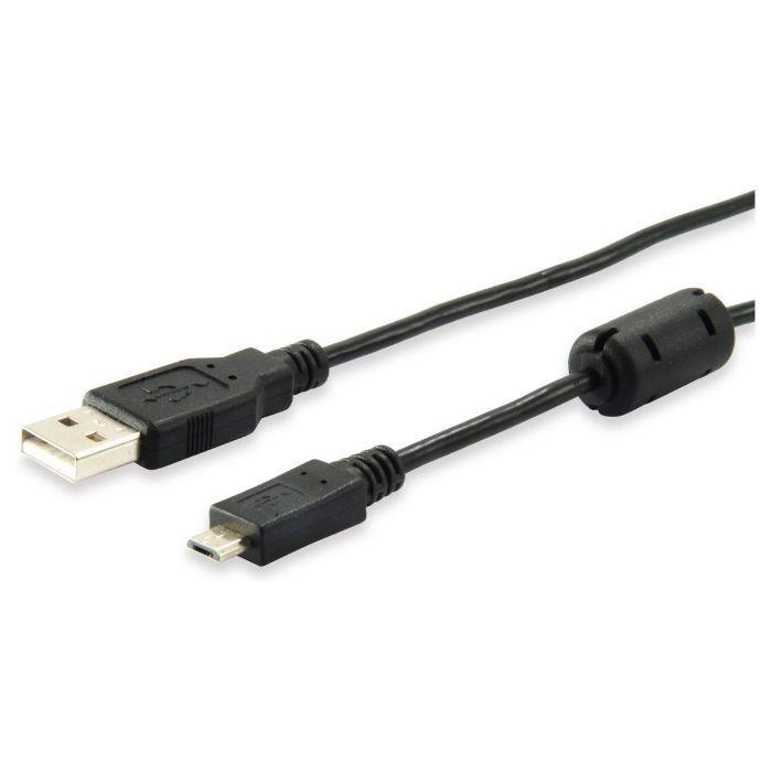 Cabo USB EQUIP 128596 (1 m - Micro-USB B - USB A - Preto) — miniatura 3