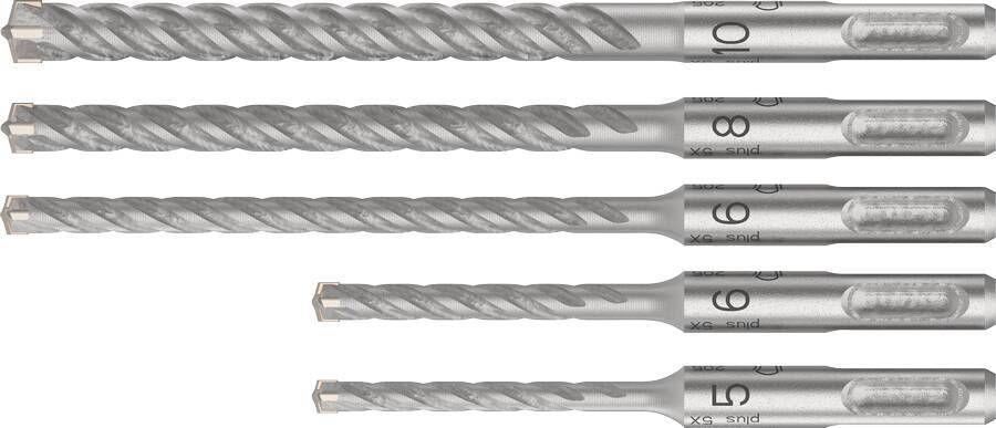 Conjunto de Brocas para Betão BOSCH PRO SDS plus-5X 2608833910 (Carboneto de tungsténio - Inox)