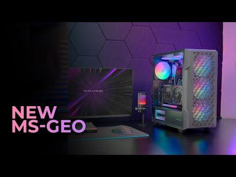 Caixa para PC MARS GAMING MC-GEO (ATX, Micro ATX, Mini-ITX - Midi Tower - ATX, Mini-ITX, Micro ATX - Branco) — miniatura 4