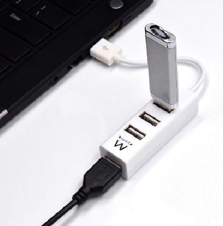 Hub USB EWENT EW1122 (12 cm - Branco) — miniatura 2