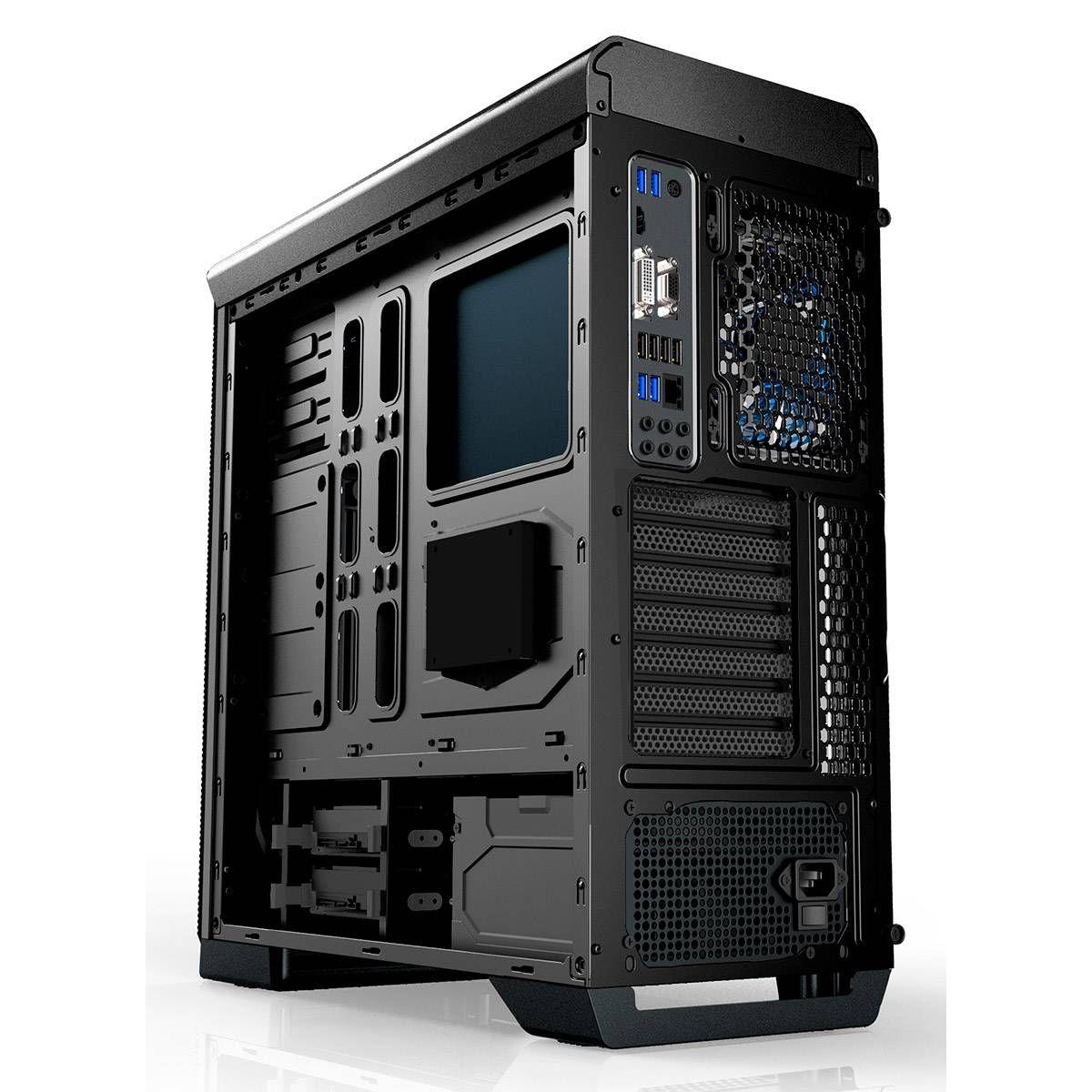 Caixa PC NOX Hummer ZX (Preto), miniatura 4