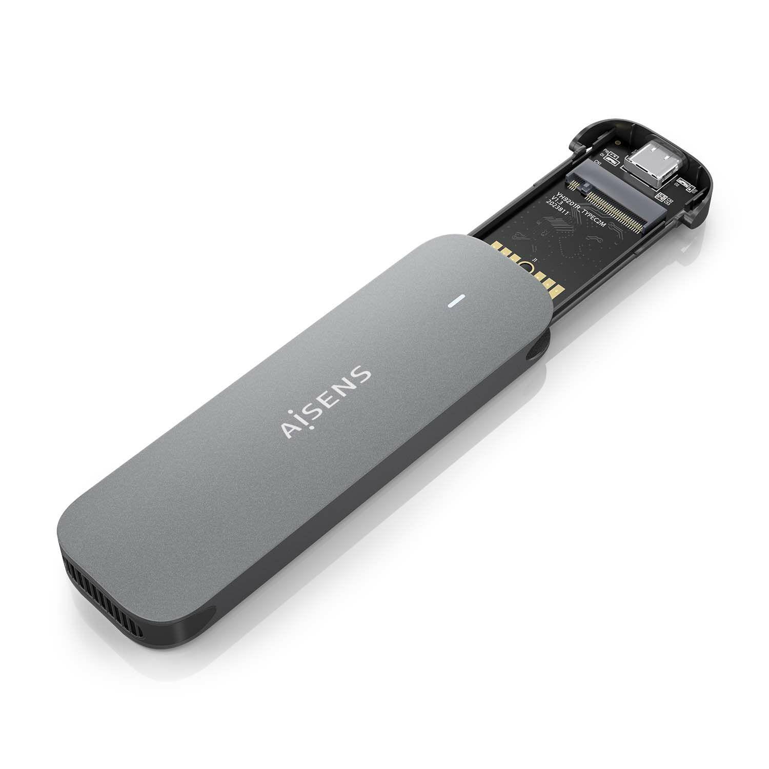 Caixa Externa M.2 SATA AISENS ASM2-006GRY (2 TB - M.2 - SATA - Cinzento) — miniatura 2