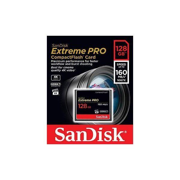 Cartão de Memória SANDISK Extreme Pro (128GB - 160 MB/s - Preto), miniatura 2