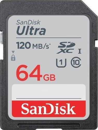 Cartão de Memória SANDISK Ultra (64GB - Classe 10 - 140 MB/s - Preto)