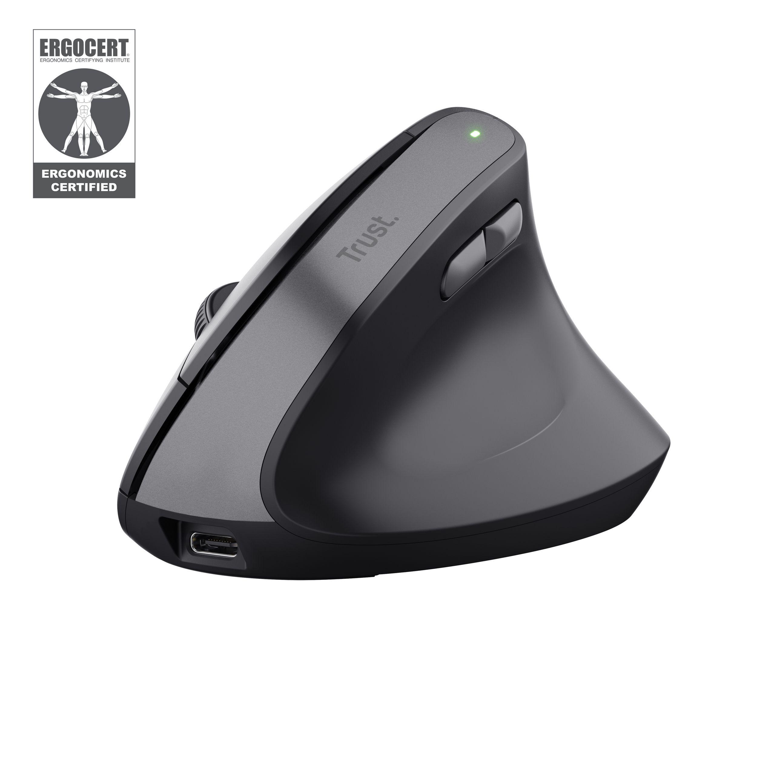 Rato TRUST Bayo II (Mão direita - 2400 DPI - Ótico - Preto)