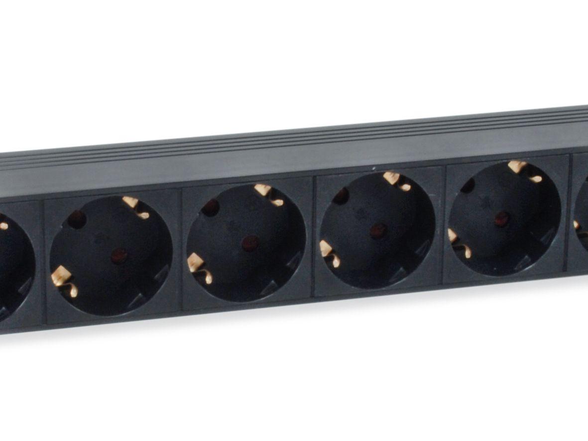 Régua de Tomadas para Bastidor EQUIP 333286 (Acoplador C14 - Preto), miniatura 3