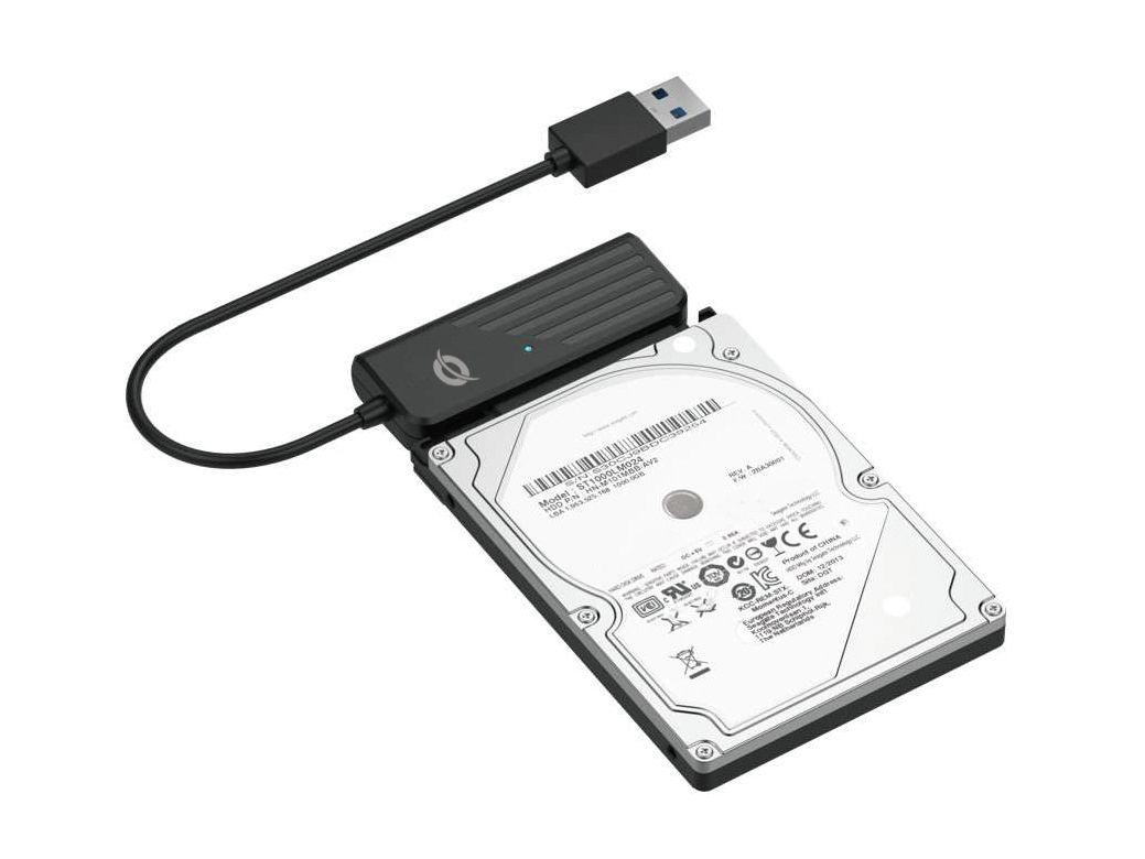 Adaptador USB 3.0 para SATA CONCEPTRONIC ABBY01B (Preto) — miniatura 2