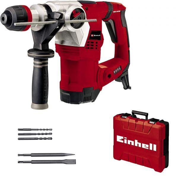 Martelo Perfurador EINHELL TE-RH 32 4F Kit (1250 W - 5 J - SDS Plus - Preto/Vermelho/Aço inoxidável), imagem 1