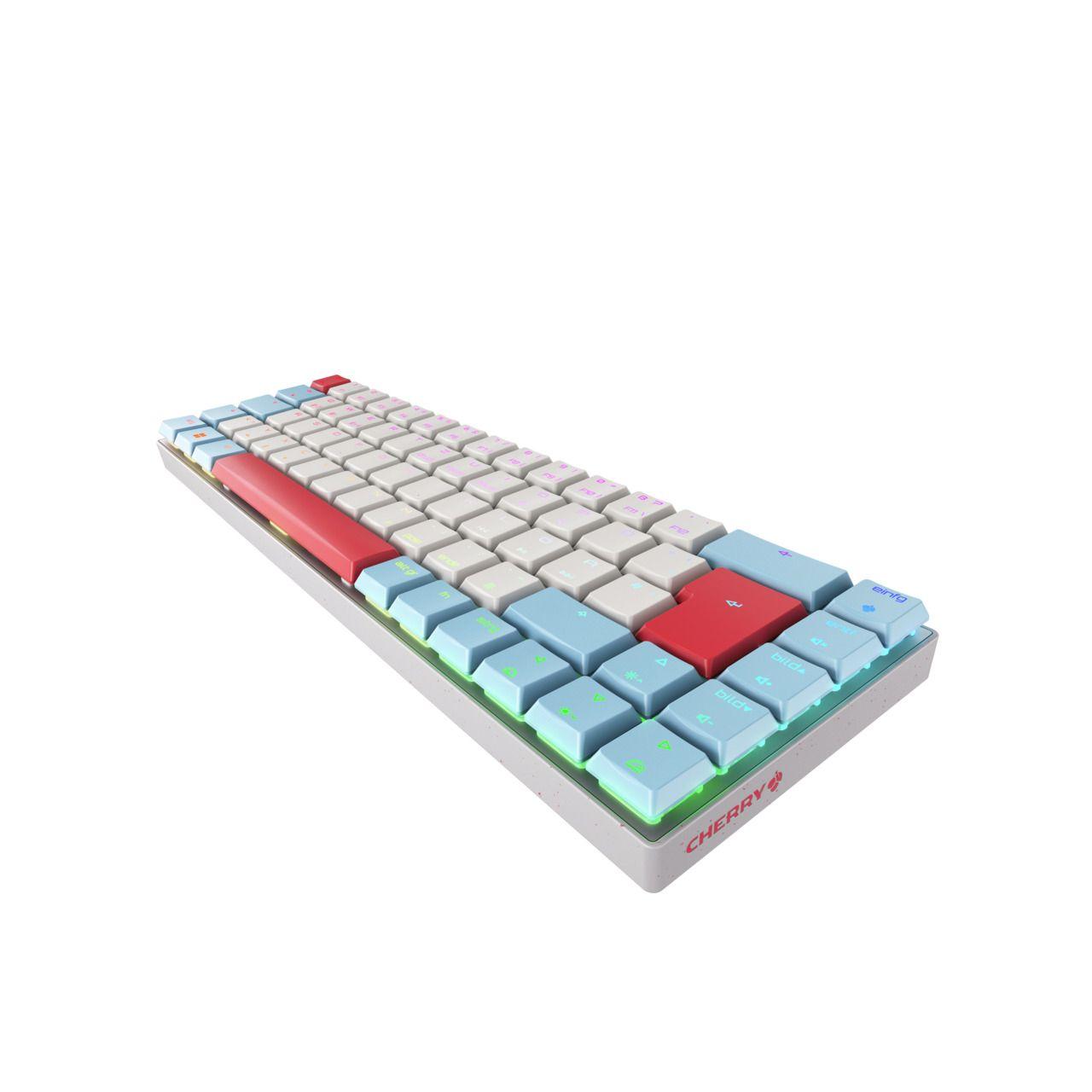 Teclado CHERRY MX-LP 2.1 Compact (Alemão - Interruptor de chave mecânico - 65% - Branco) — miniatura 4