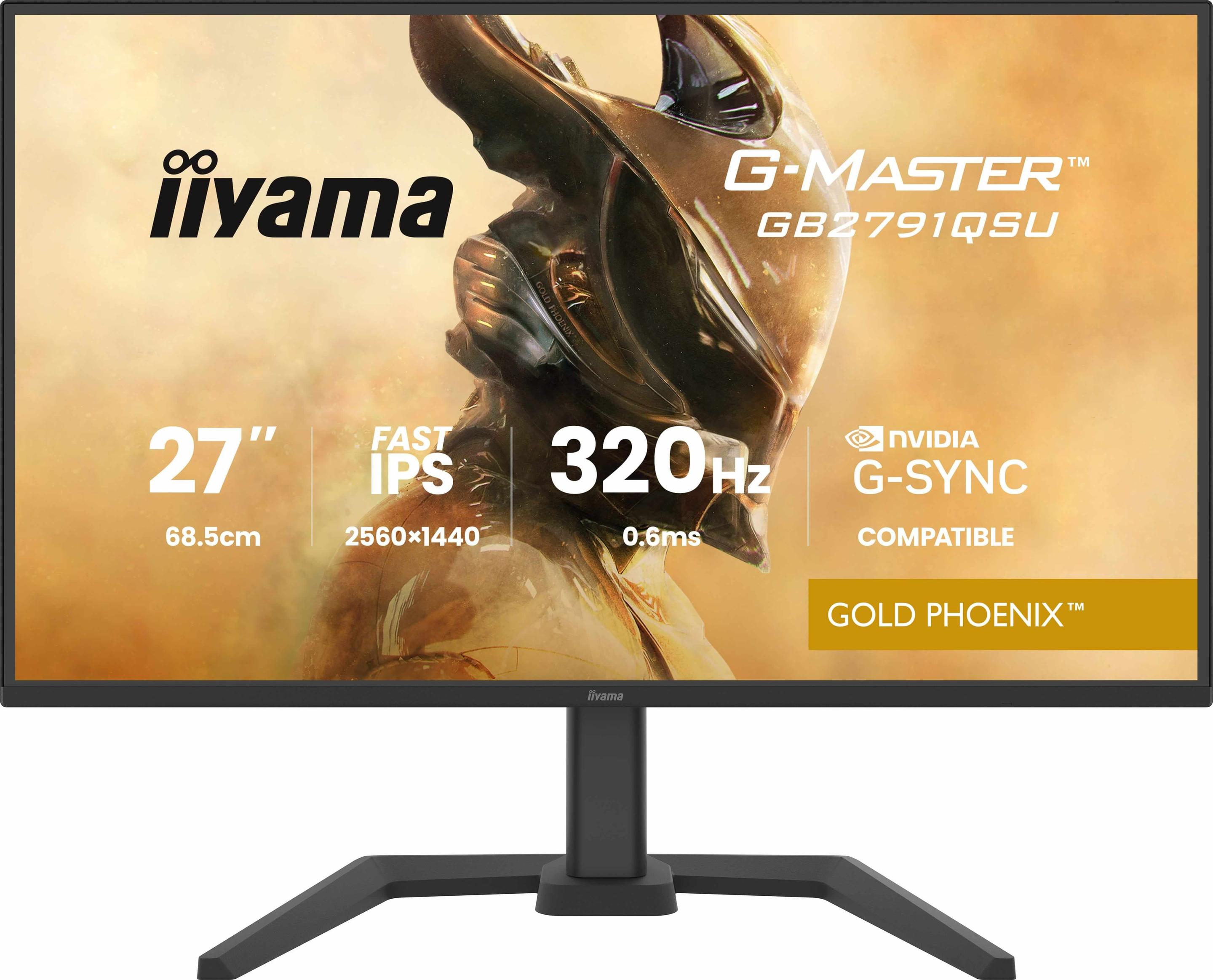Monitor IIYAMA G-MASTER GB2791QSU-B1 (27" - Fast IPS - 320 Hz - Preto)