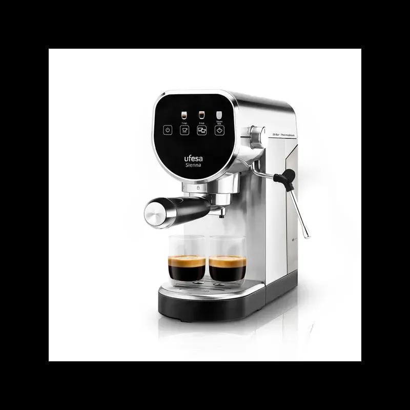Máquina de Café Expresso UFESA Sienna 20B Touch (Café moído - 1360 W - 20 bar - Inox), miniatura 2