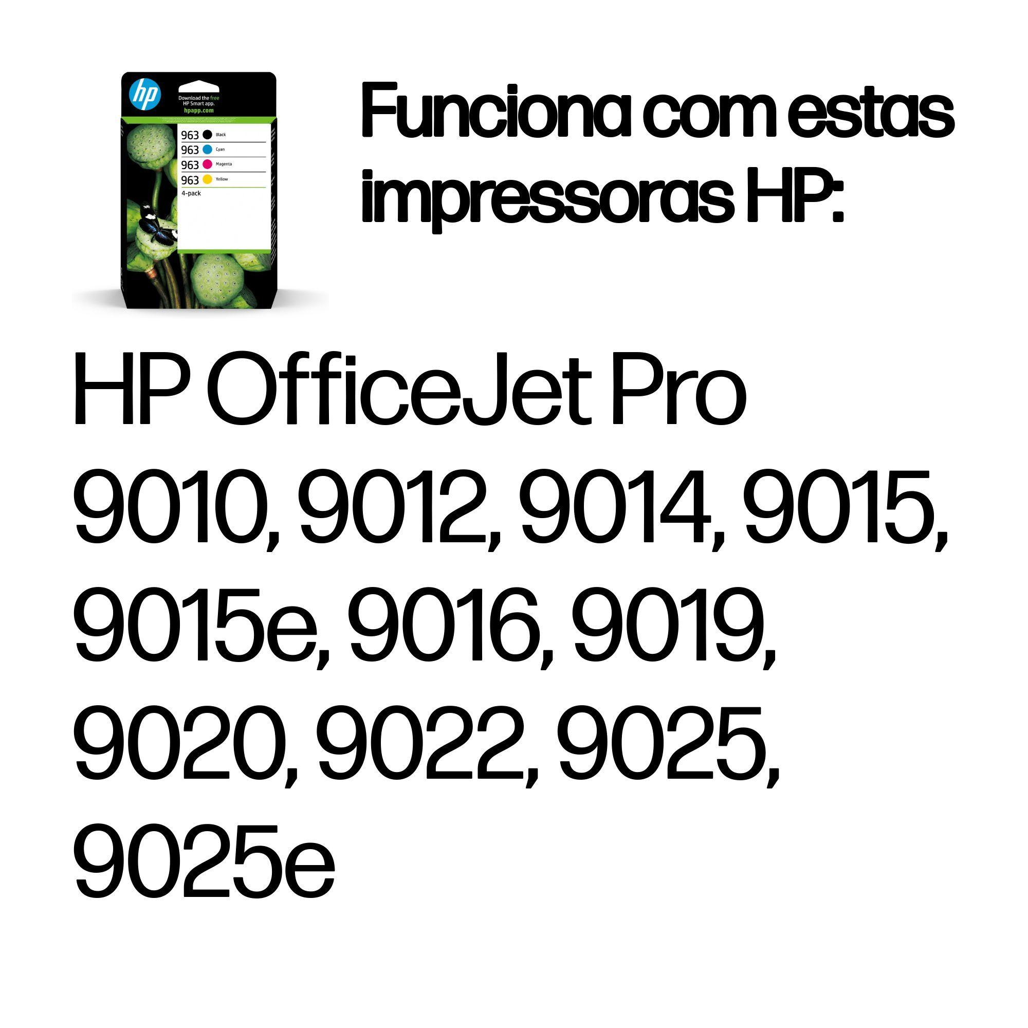Tinteiro HP 963 Pack de 4 (1000 páginas - Preto, Ciano, Magenta e Amarelo), miniatura 2