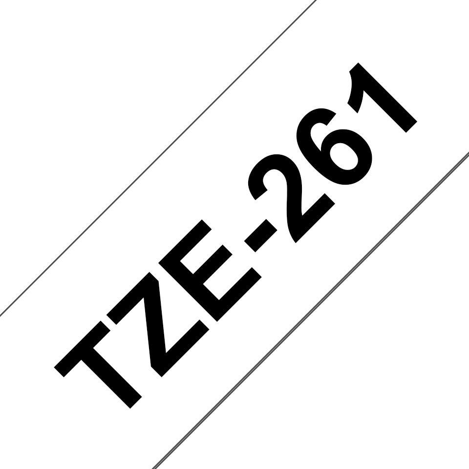 Fita de Impressão BROTHER TZe-261 (Preto sobre Branco)