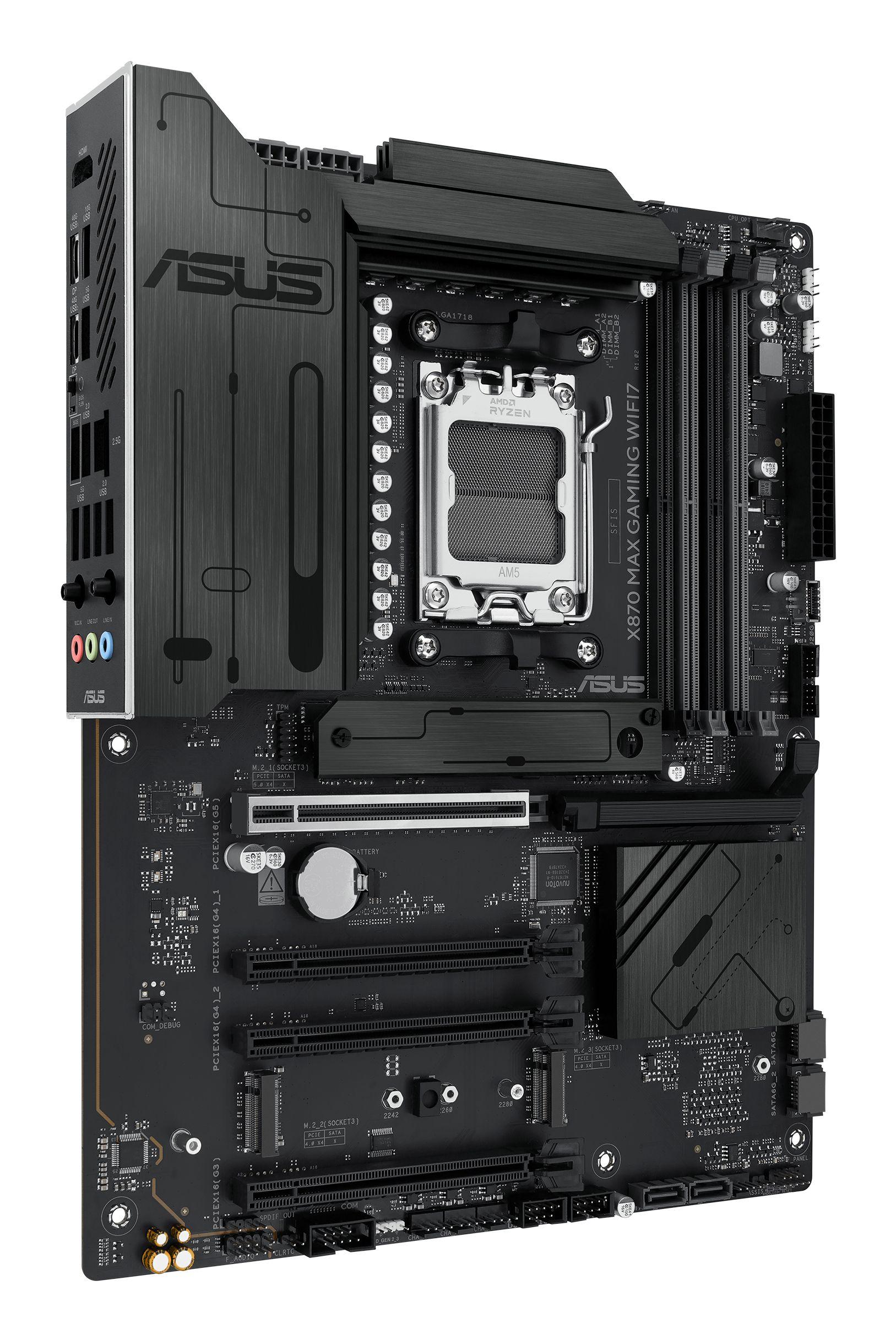 Motherboard ASUS X870 MAX GAMING WIFI7 (AM5 - ATX - Duplo canal - Multicor), miniatura 4