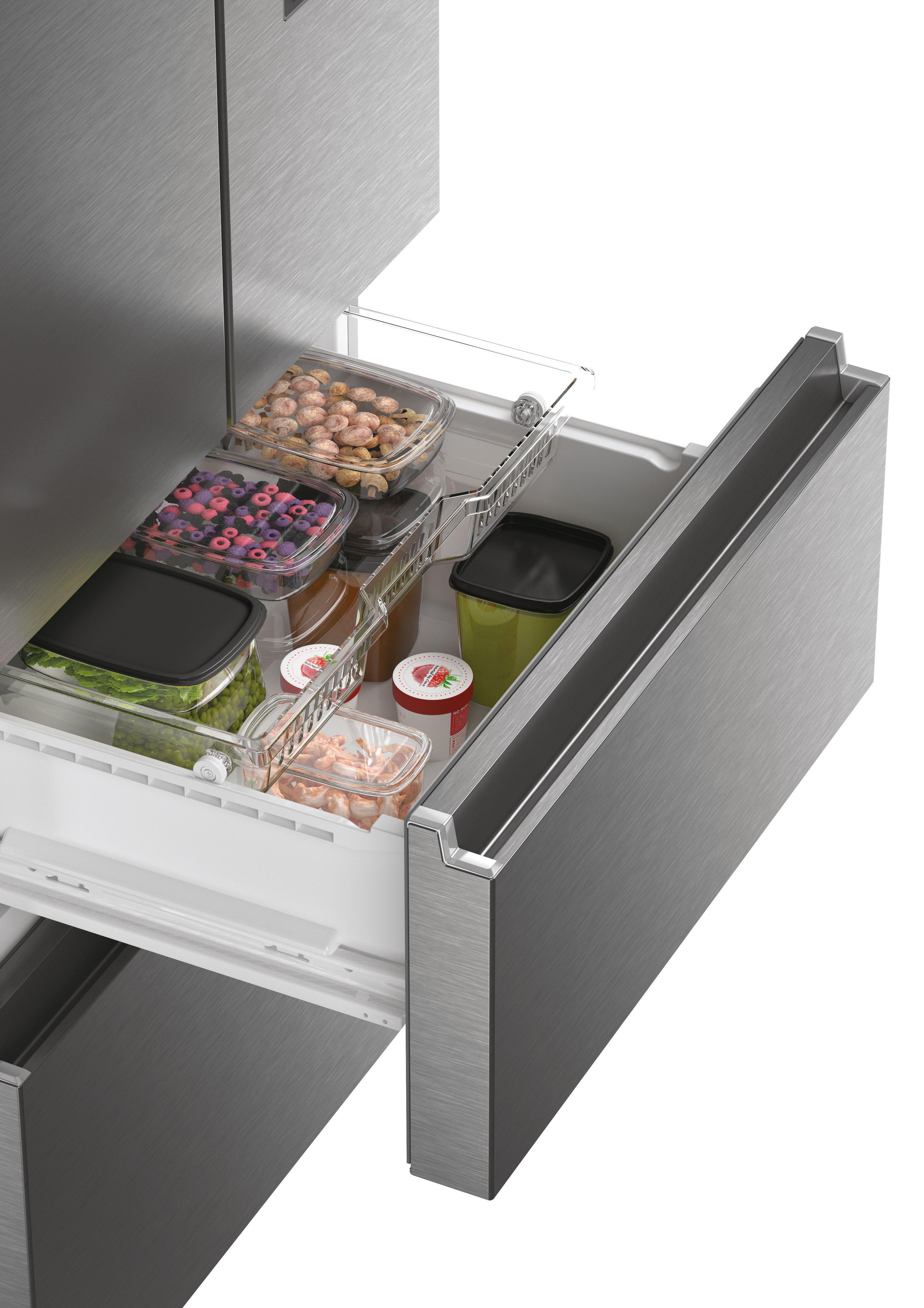 Frigorífico Americano Multiportas Independente HAIER HFW7720EWMP (477 L - 200,6x70x67,5 cm - 70 cm - Cinzento) — miniatura 8