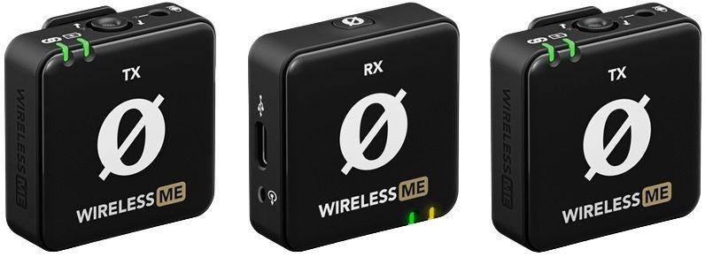 Sistema de Microfone de Lapela RODE MICROPHONES Wireless ME Dual (Áudio de 3,5 mm e USB - 20-20.000 Hz - Omnidirecional - Preto) — miniatura 3