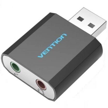 Placa de Som Externa VENTION VAB-S17-B (Preto)