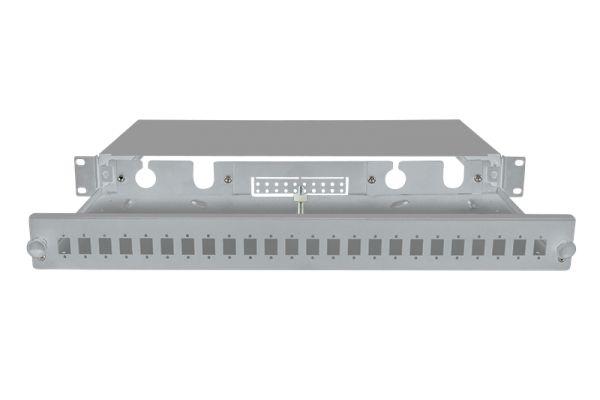 Painel de Patch de Fibra Ótica LOGILINK FB0001G (19" - 1U - 24 Portas - Deslizante - Cinzento), miniatura 4