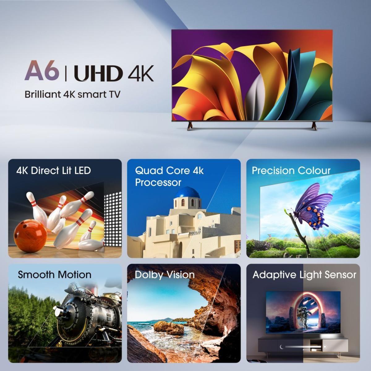 Televisão HISENSE TV 55A6N (55" - LED - 4K Ultra HD - Preto), miniatura 3