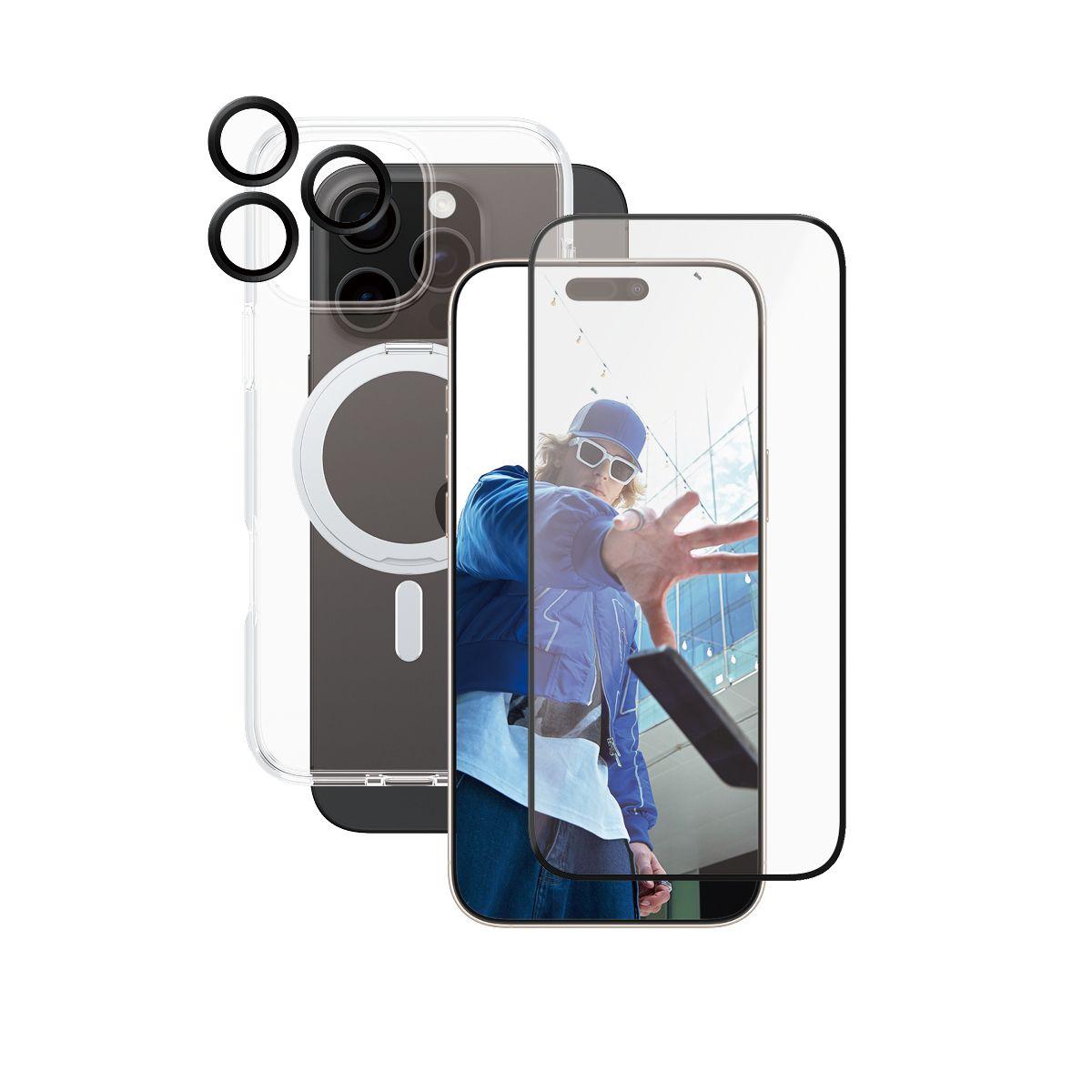 Kit de Proteção de Ecrã PANZERGLASS CARE 3-in-1 Ceramic iPhone 16 Pro Max (Apple - Transparente)