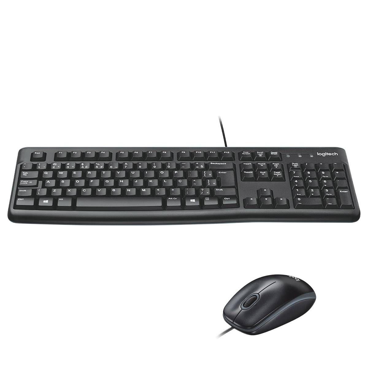 Teclado e Rato LOGITECH MK120 (Português - Membrana - USB - Preto), miniatura 3