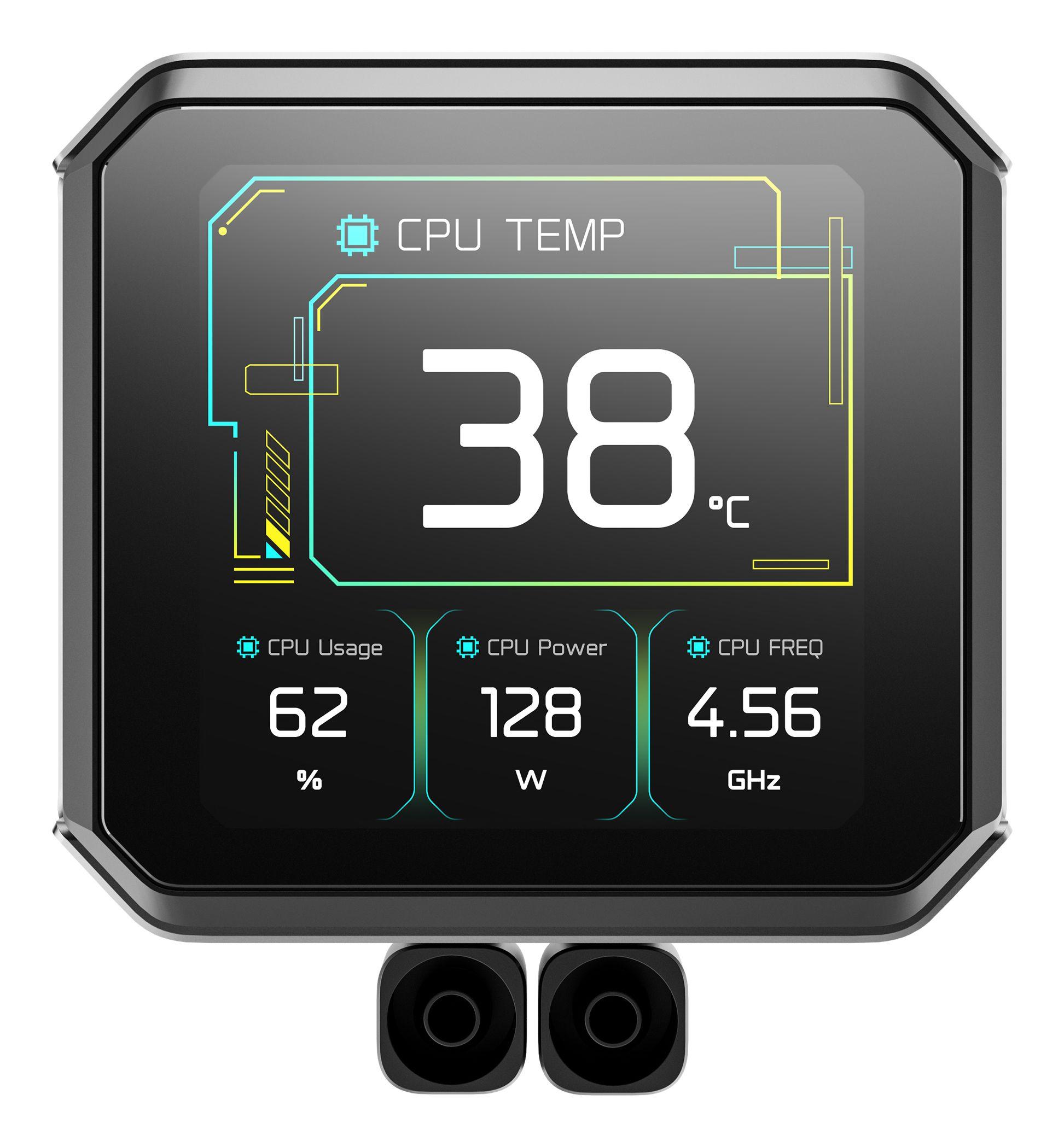 Kit de Arrefecimento Líquido DEEPCOOL Spartacus 360 LCD (12 cm - 2500 RPM - Multi - Preto) — miniatura 3