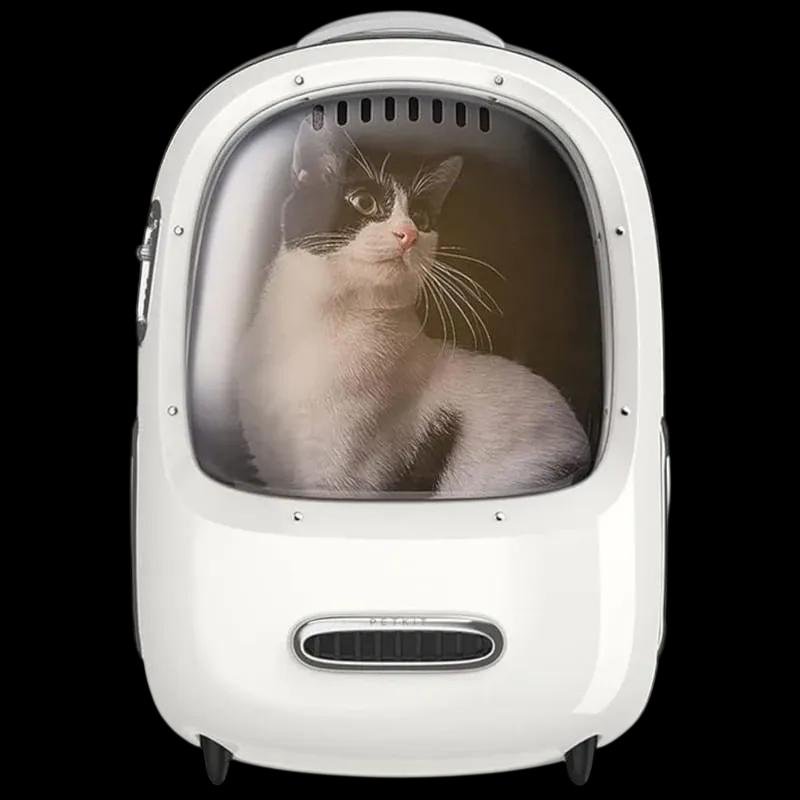 Mochila de Transporte para Gatos PETKIT Breezy 2 (Branco Creme)