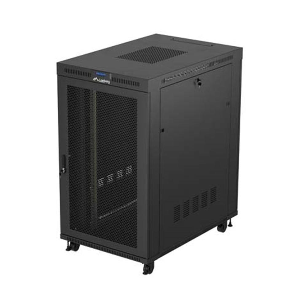Armário Rack de Servidor LANBERG FF01-8227-23BL (19" - 27U - 800 kg - Preto)