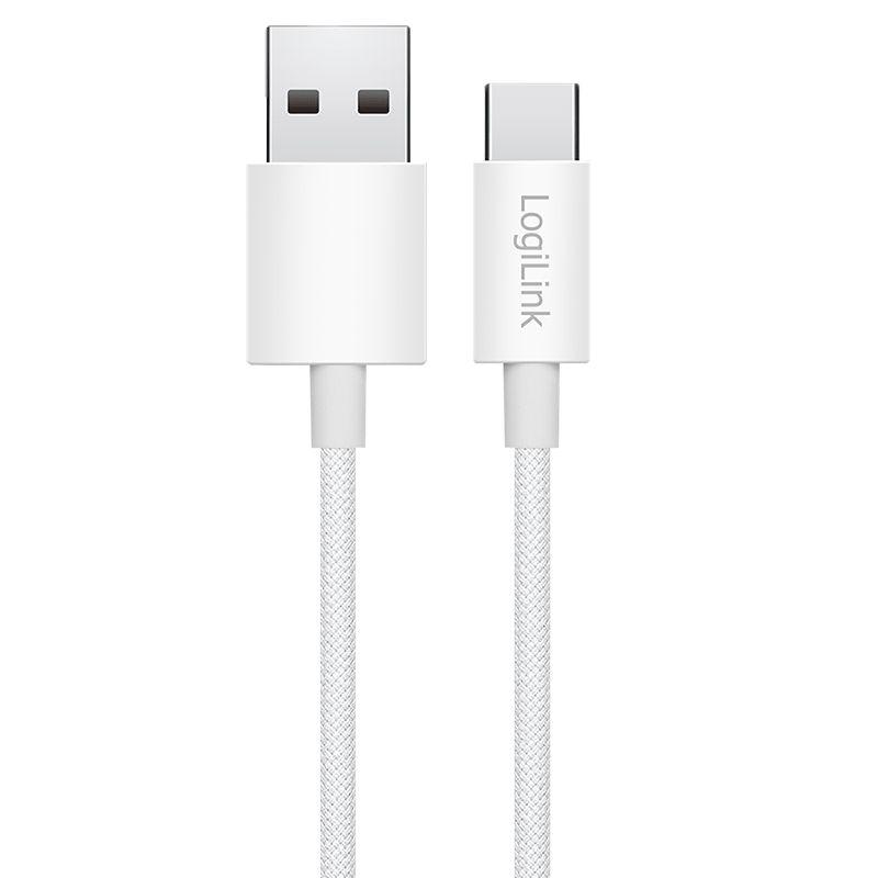 Cabo USB LOGILINK CU0322 (1,5 m - USB Type-A - USB Type-C - Branco), miniatura 2