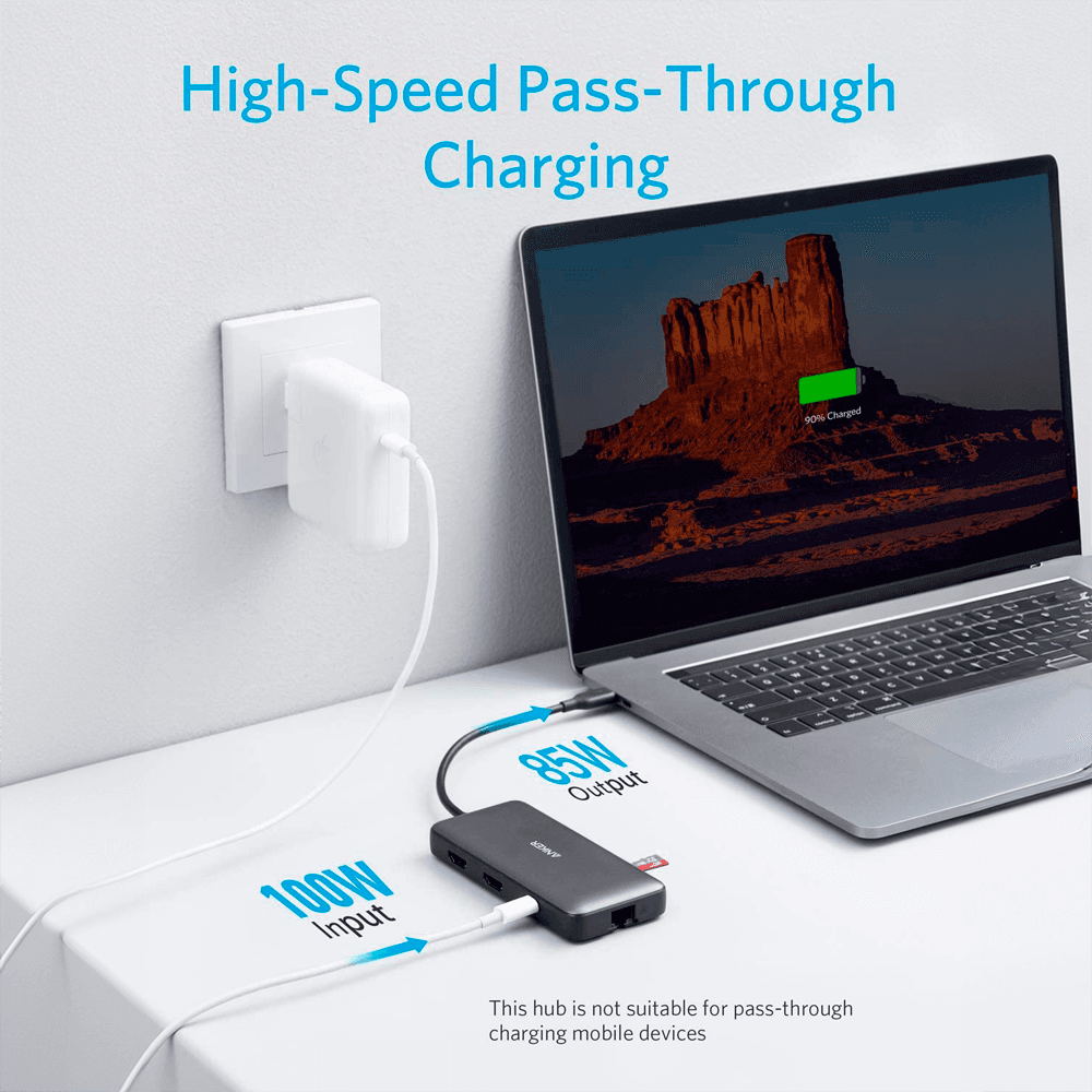 Hub USB-C ANKER PowerExpand A8380B (Prateado), miniatura 3