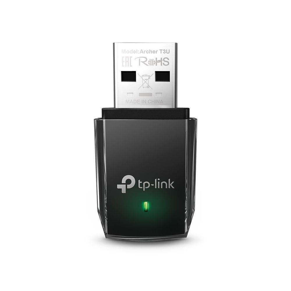 Adaptador USB Wi-Fi TP-LINK Archer T3U (Wi-Fi 5 - 867 Mbit/s - Dual-band - Preto)