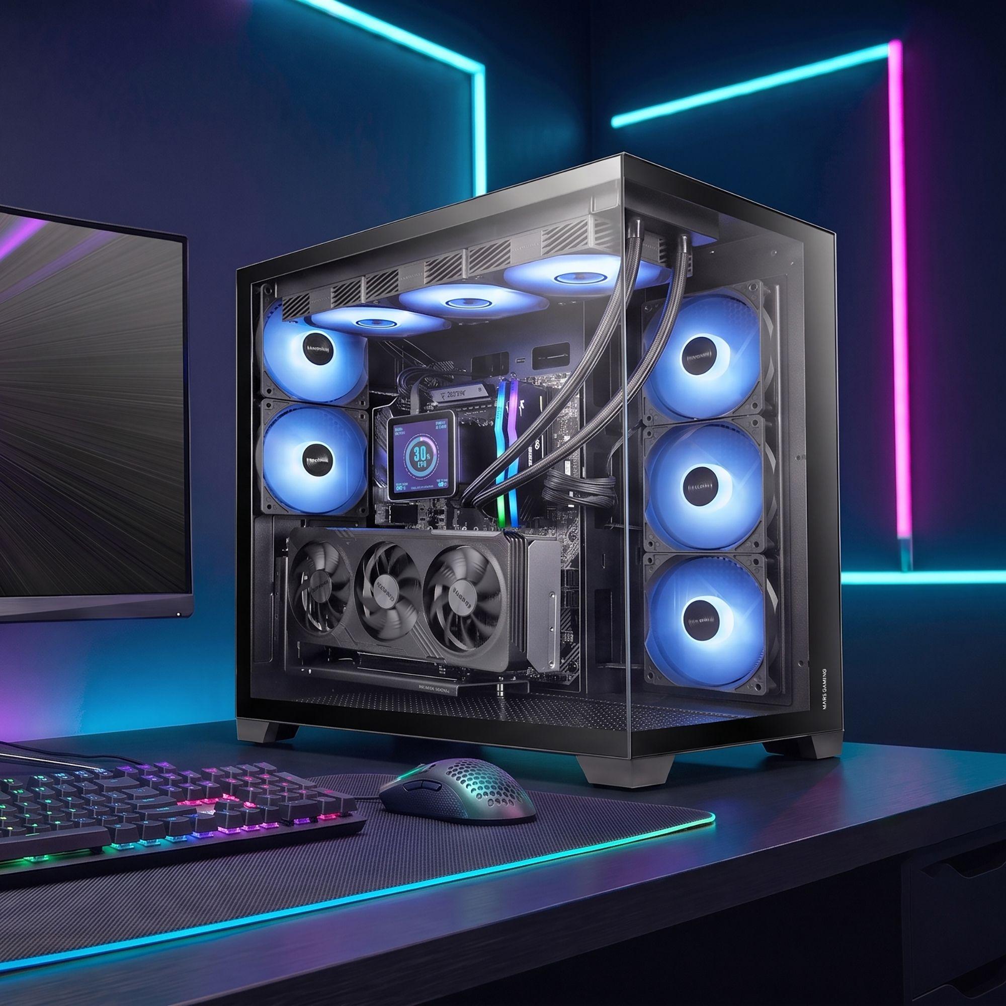 Caixa PC MARS GAMING MCVPRO (Midi Tower - ATX, micro ATX, Mini-ITX - Preto), miniatura 2