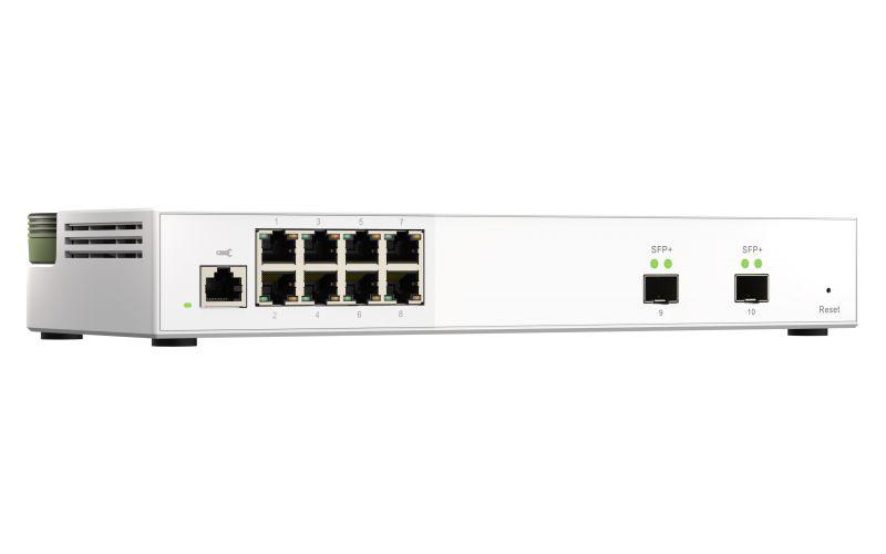 Switch Gerido QNAP QSW-M2108-2S (2.5G Ethernet - 80 Gbit/s - L2 - Cinzento) — miniatura 3