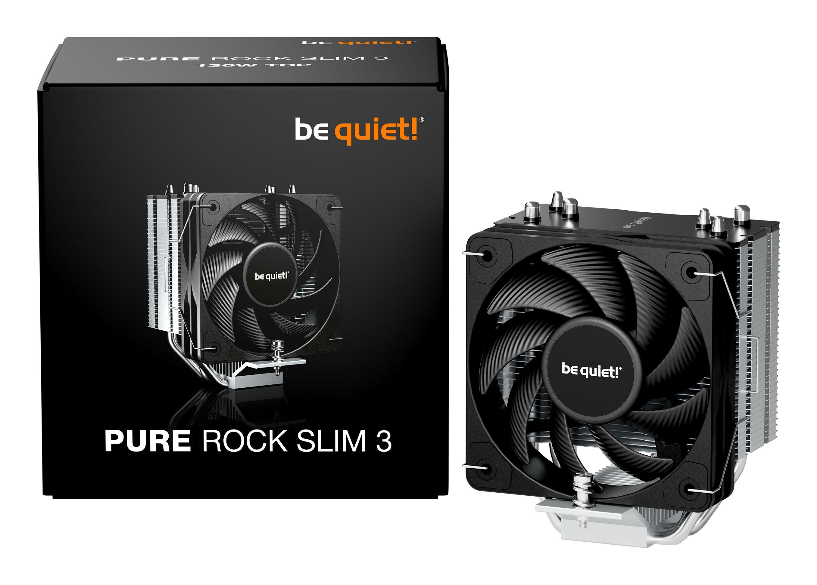 Cooler de CPU BE QUIET! Pure Rock Slim 3 (100 mm - 1 ventoinha - 1700 RPM - Prateado) — miniatura 5