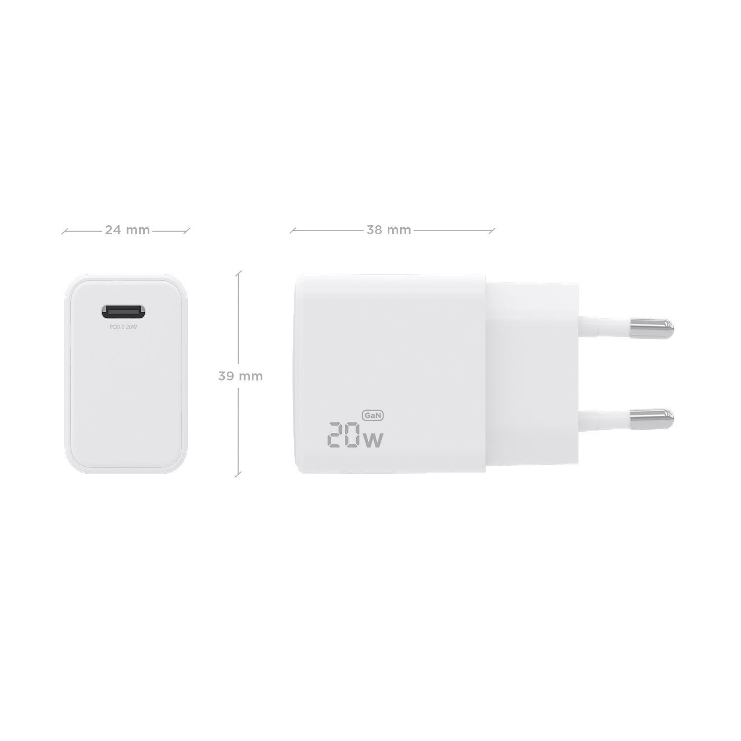 Carregador de Parede AISENS A110-1023 (20 W - Branco), miniatura 4