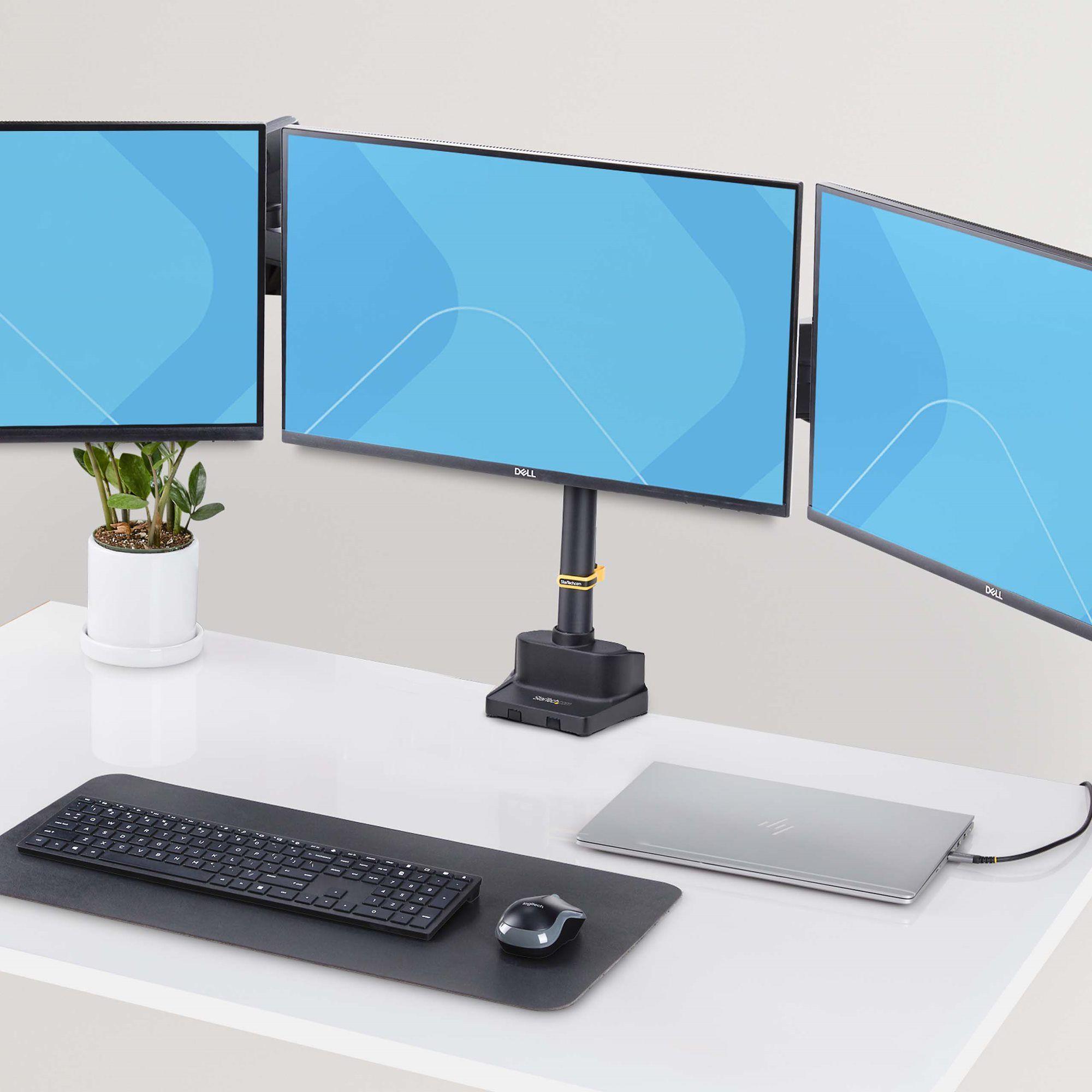 Suporte de Secretária STARTECH 3MP2AG-MONITOR-ARM (3 Monitores até 27" - VESA 75x75/100x100 - Preto), miniatura 10