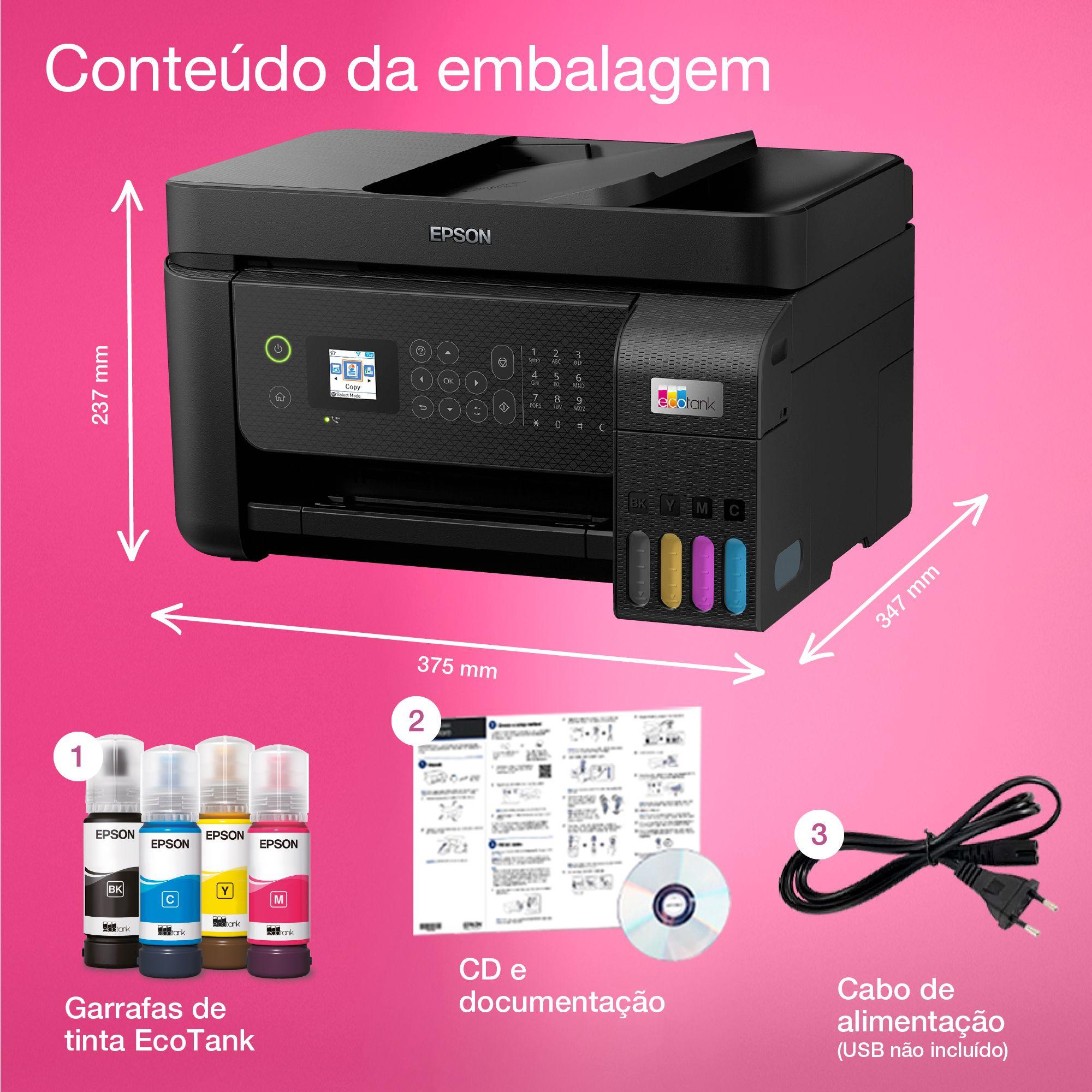 Impressora Multifunções EPSON EcoTank ET-4800 (A4 - Impressão a cores - 100 folhas - Preto) — miniatura 9