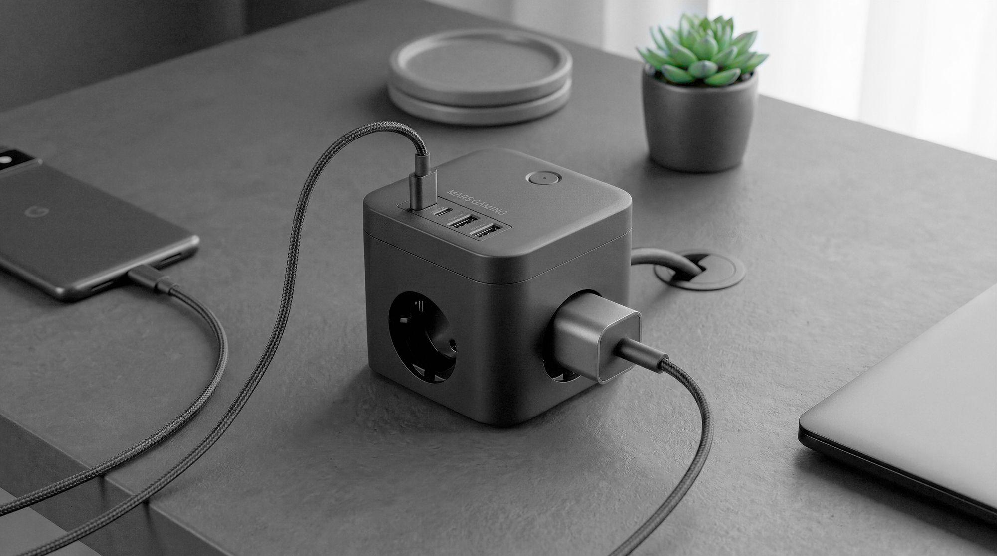 Carregador de Parede MARS GAMING MDCUBE35 (Preto), miniatura 5