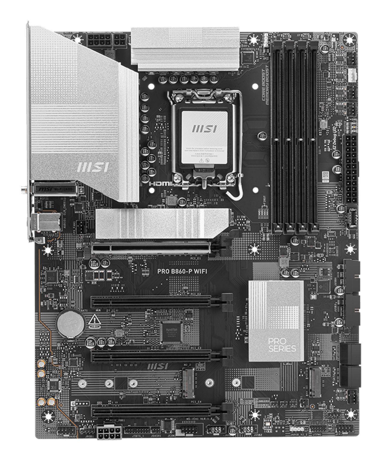 Motherboard MSI PRO B860-P WIFI (LGA 1851 (Socket V1) - Intel Core Ultra - ATX - Preto), miniatura 2