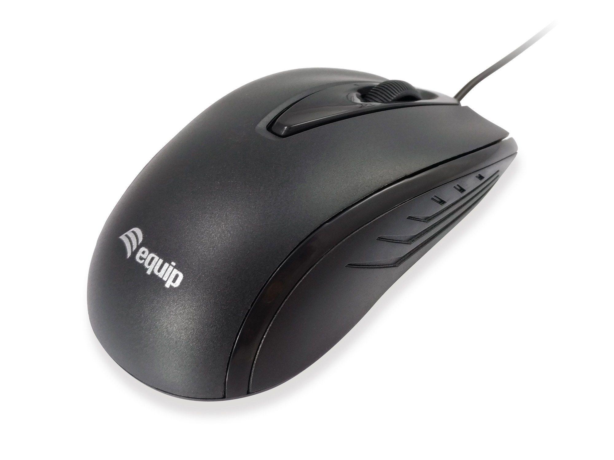 Rato EQUIP Life Compact 245107 (Ambidestro - 1000 DPI - Ótico - Preto)